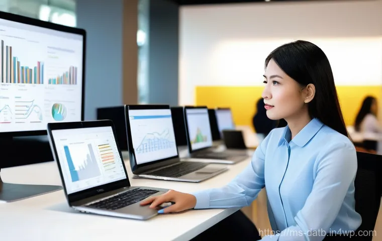 고객 데이터 분석을 위한 KPI 설정 방법 - **Prompt: The Empathetic Analyst & Customer Connection**
"A bright, modern office space in Kuala...