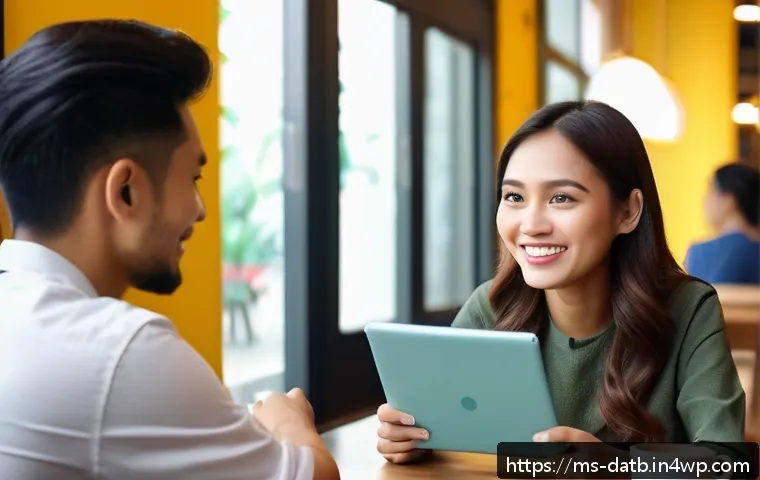 고객 데이터 분석의 인터뷰 기법 - A warm and inviting interview setting in a modern Malaysian coffee shop, featuring a diverse group o...
